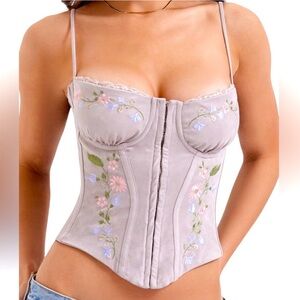 House of CB Corset Floral Top